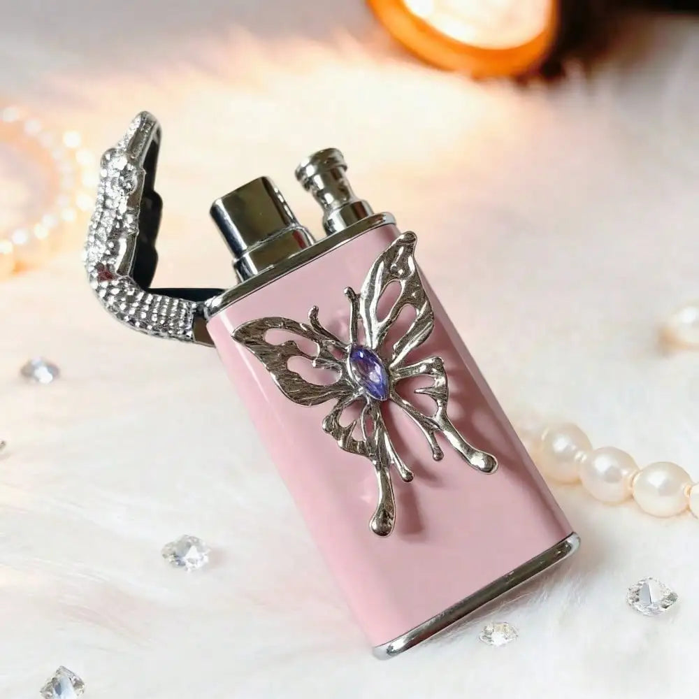 Pink Butterfly Lighter