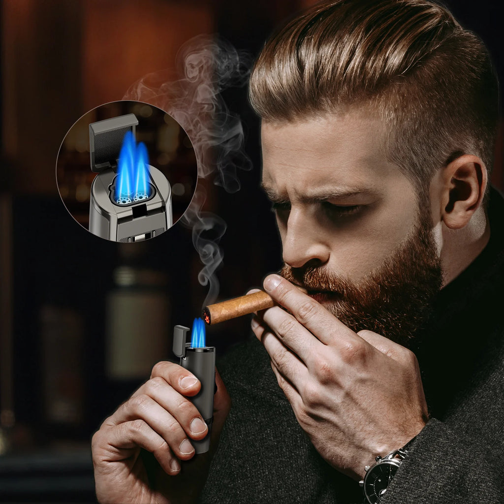 Cigar Lighter and Cutter Set