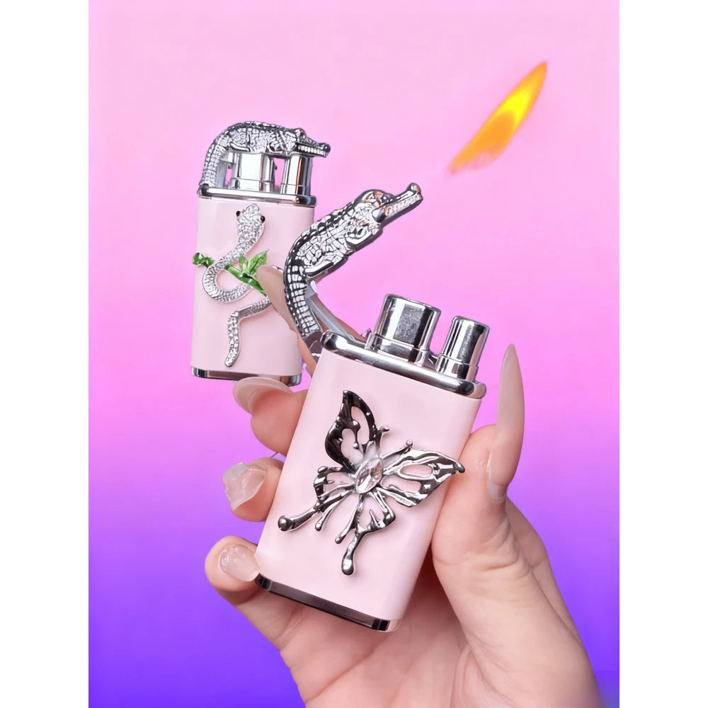 Pink Butterfly Lighter
