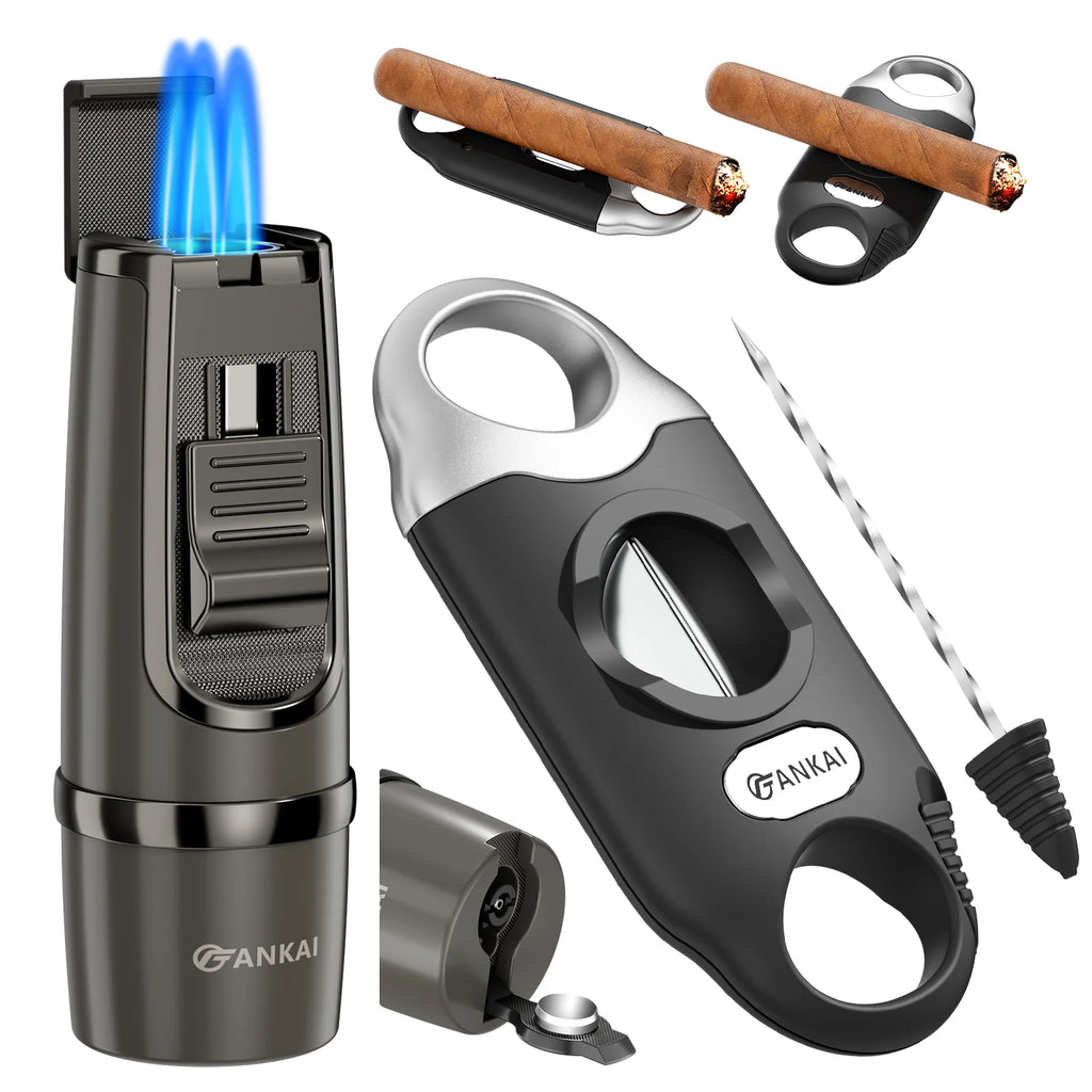 Cigar Lighter and Cutter Set