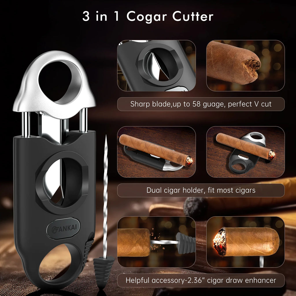 Cigar Lighter and Cutter Set